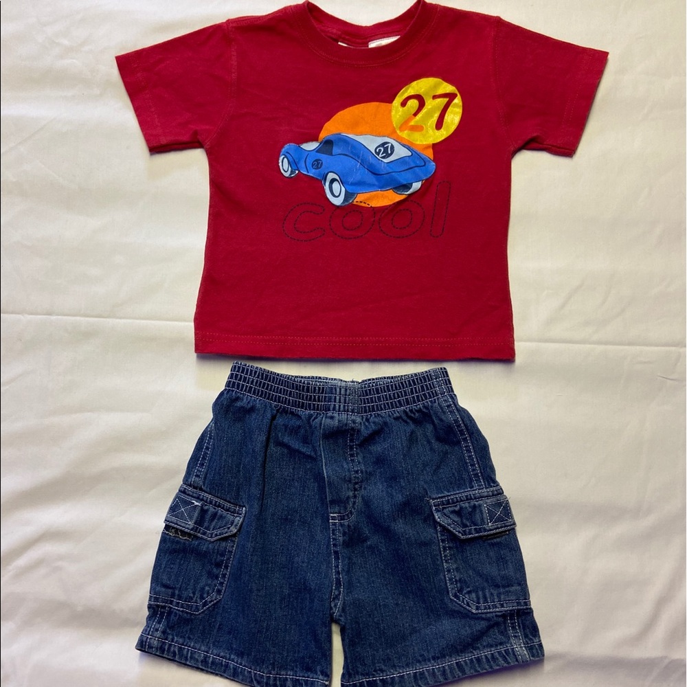 Kid Connection Boys Short Set 24 mos - Good Shape
